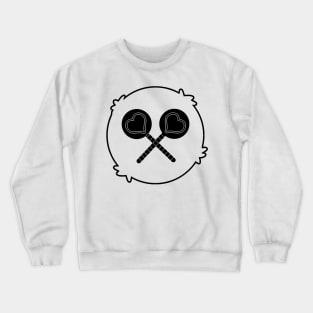 two heart shaped lollipops Crewneck Sweatshirt